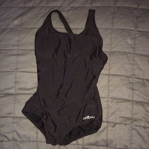 Swim suit worn once one piece all black